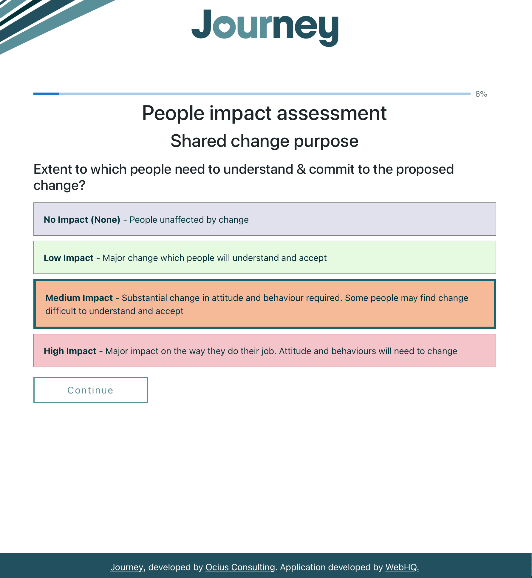 Journey Impact Assessment